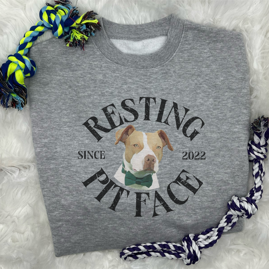 "Resting Pit Face" Fur-Ever Cozy Crewneck