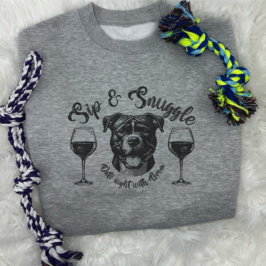 "Sip & Snuggle" Fur-Ever Cozy Crewneck