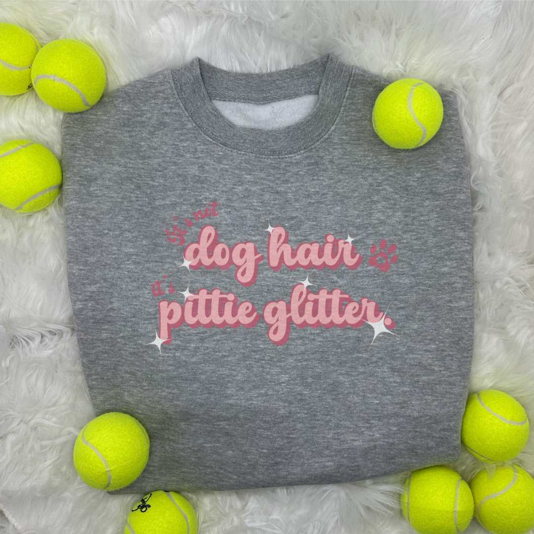 "Pittie Glitter" Fur-Ever Cozy Crewneck