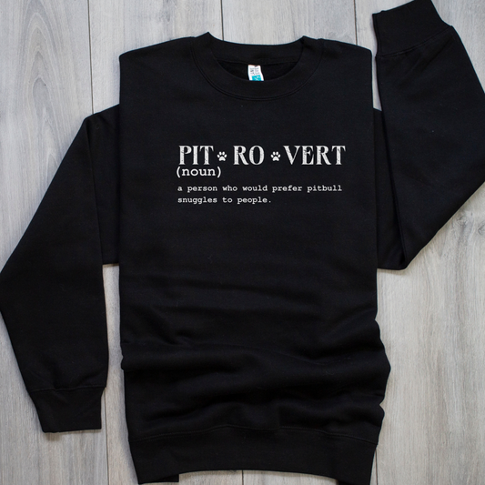 "Pitrovert" Fur-Ever Cozy Crewneck