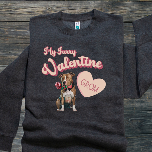 "Furry Valentine " Fur-Ever Cozy Crewneck