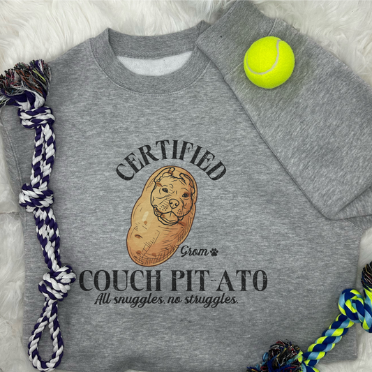 "Couch Pit-ato" Fur-Ever Cozy Crewneck