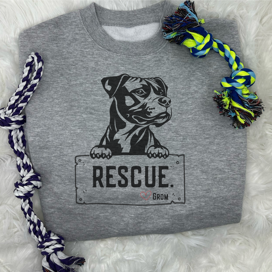 "Rescue" Fur-Ever Cozy Crewneck